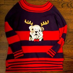 Bulldog (ugly) Christmas sweater